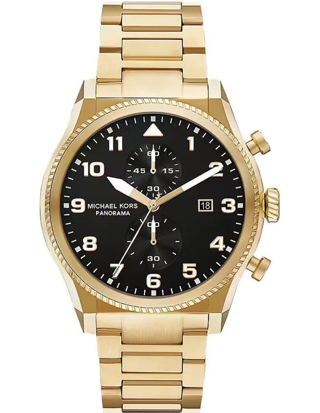 Montre Michael Kors MK9195 homme cadran noir bracelet acier