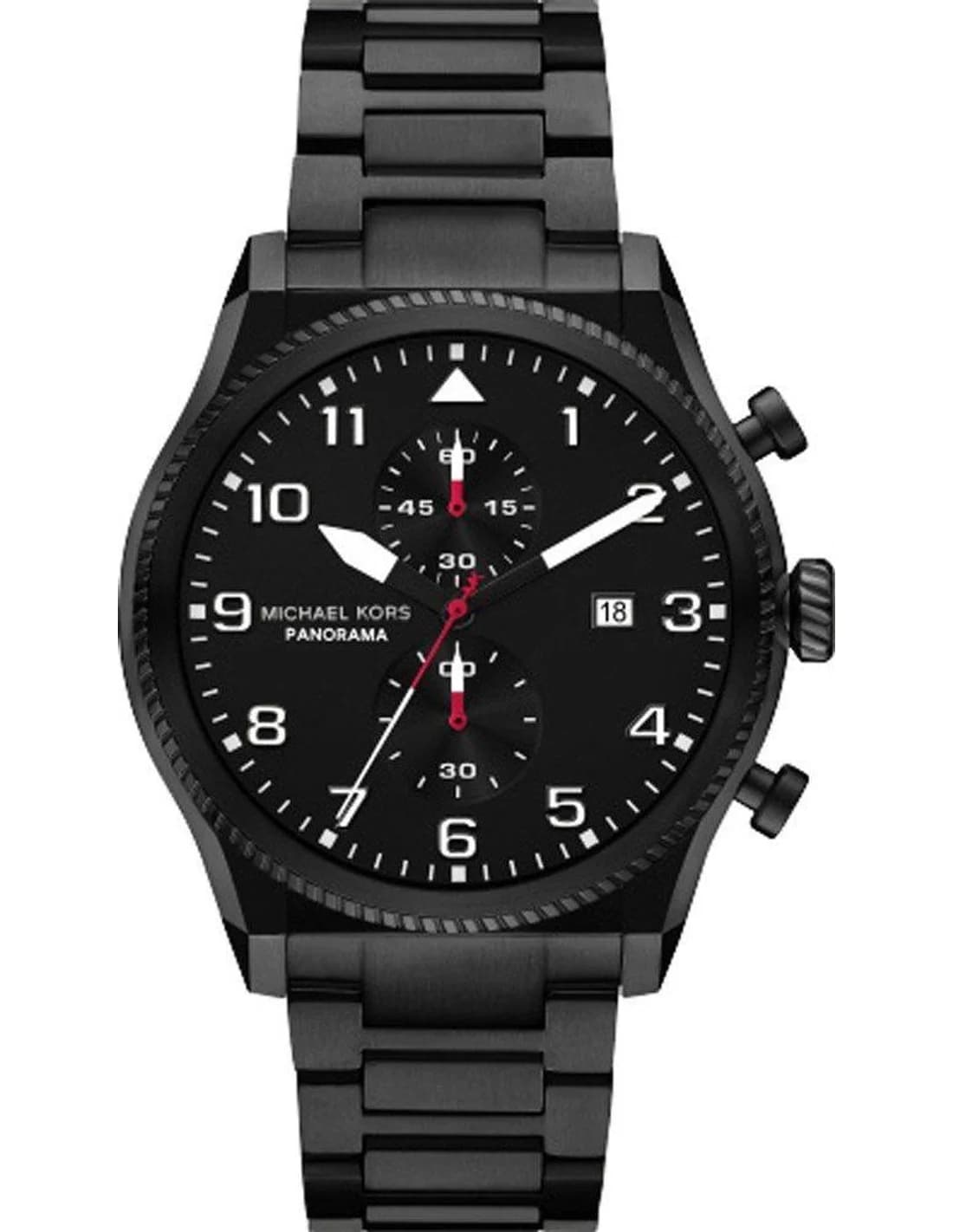 Montre Michael Kors MK9198 homme cadran noir bracelet acier