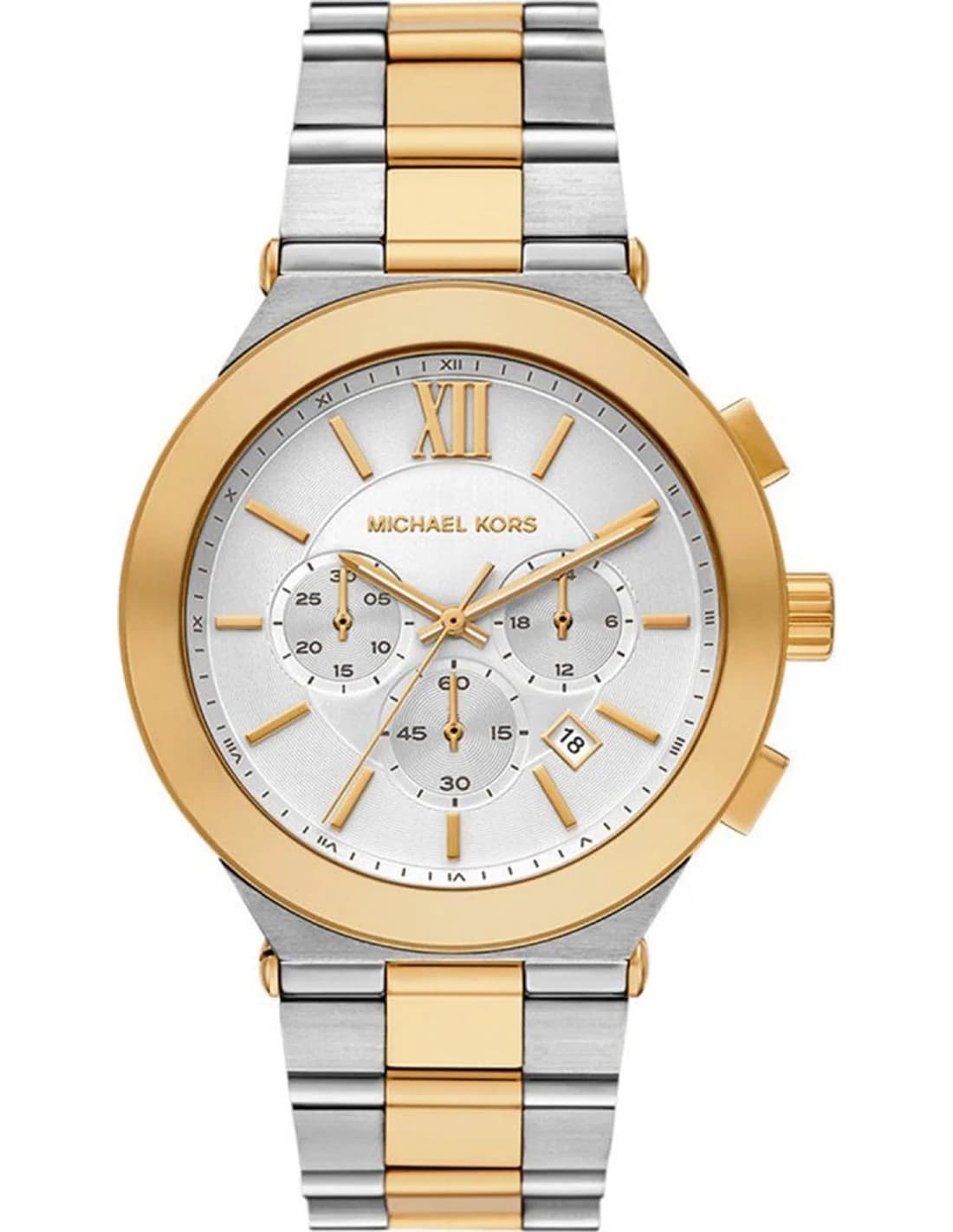 Montre Michael Kors Billie MK9221 homme bicolore, acier inoxydable 44mm, quartz 5 ATM