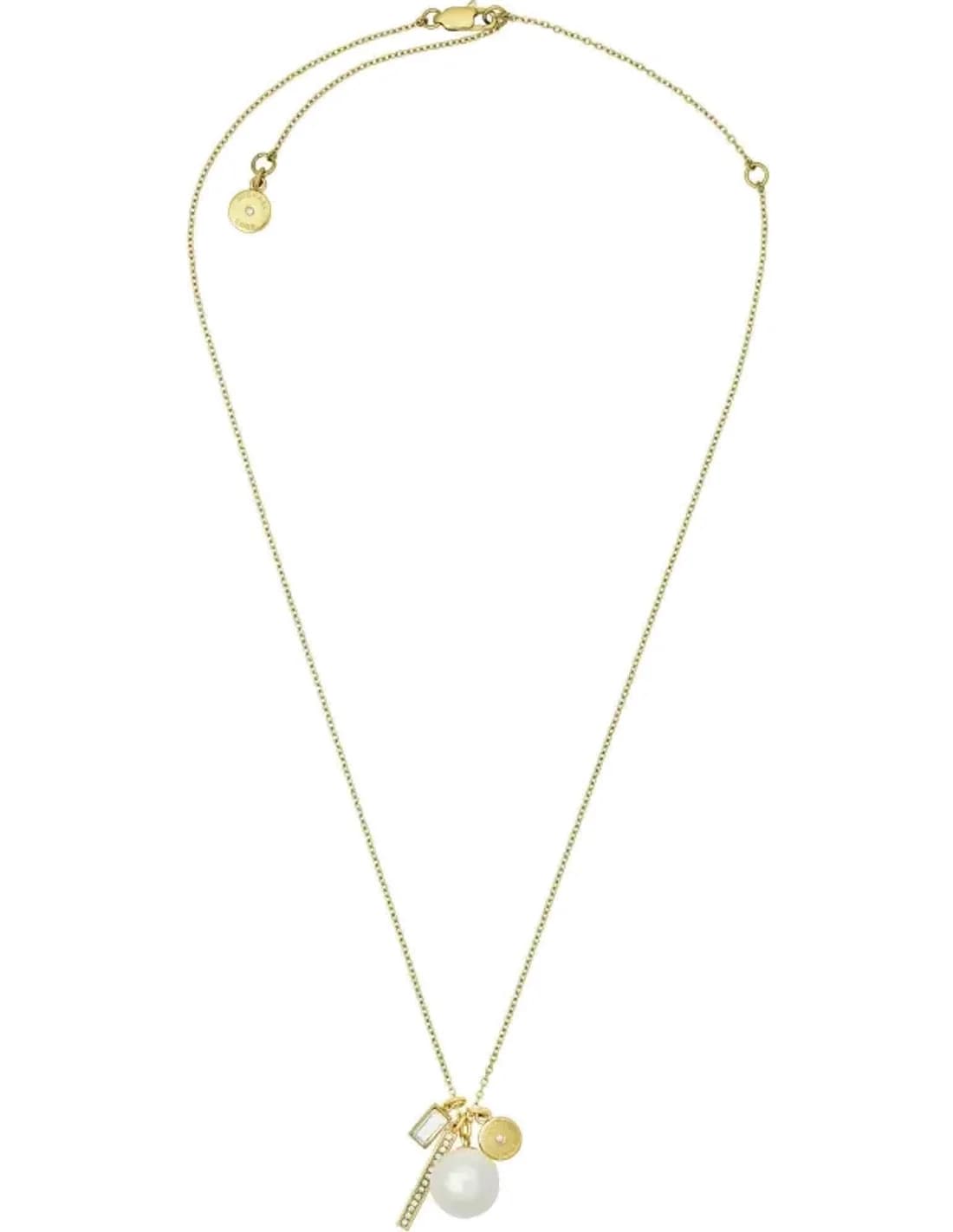 Collier pour femme Michael Kors MKJ6668710 en acier doré avec perle
