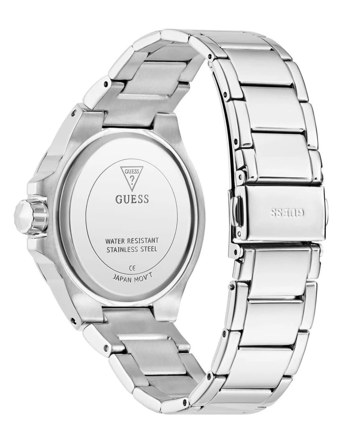 Zoom sur le cadran argent du Guess GW0878L1