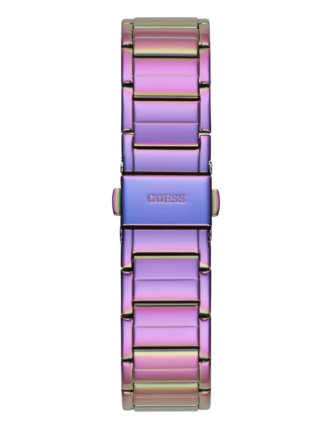 Zoom sur le cadran violet du Guess GW0552L4