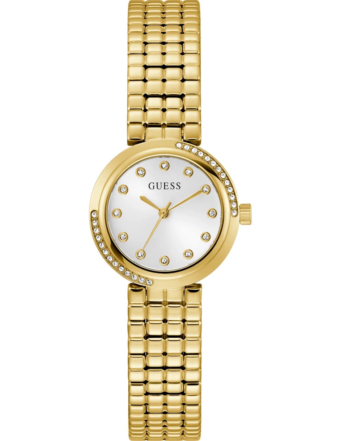 Montre Guess Clara GW0930L2 dorée cadran argenté bracelet acier femme