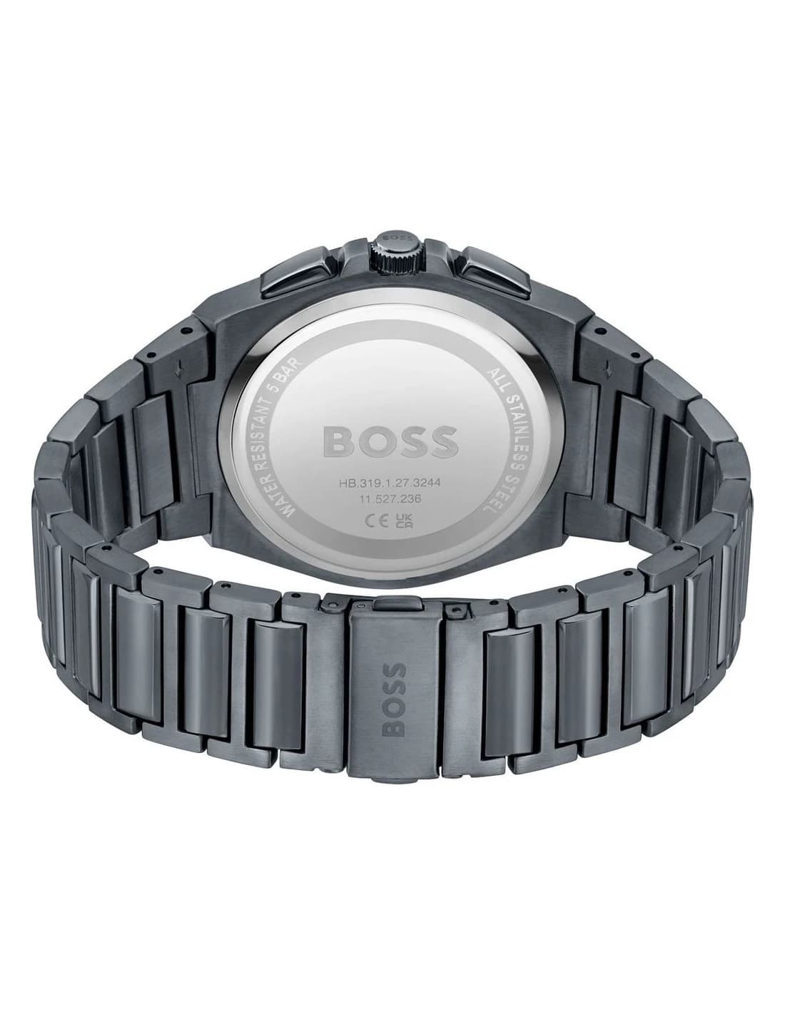 Zoom sur le cadran noir du Hugo Boss 1513996