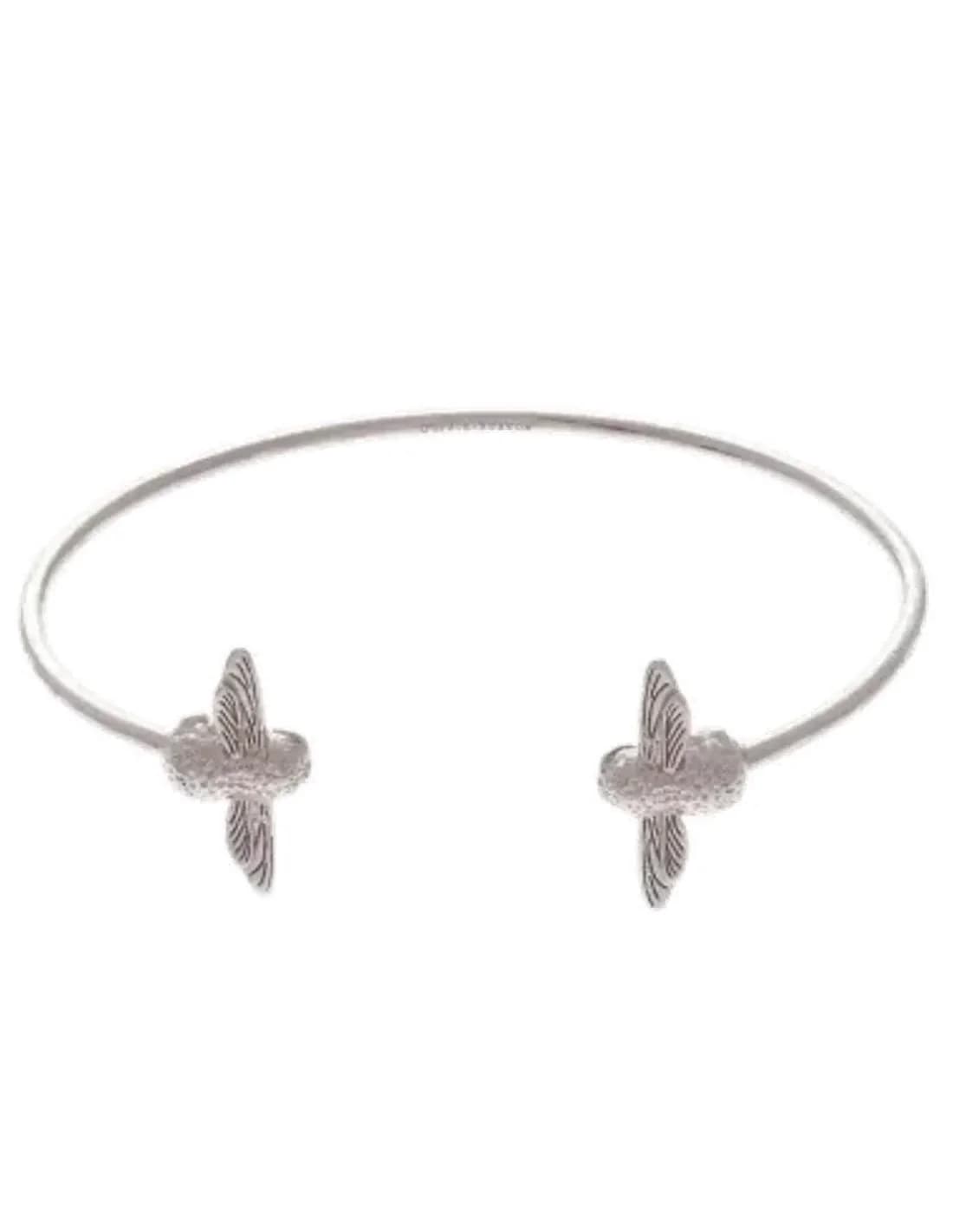 Bracelet Olivia Burton Abeille 3D argenté pour femme - Réf. OBJ16AMB03
