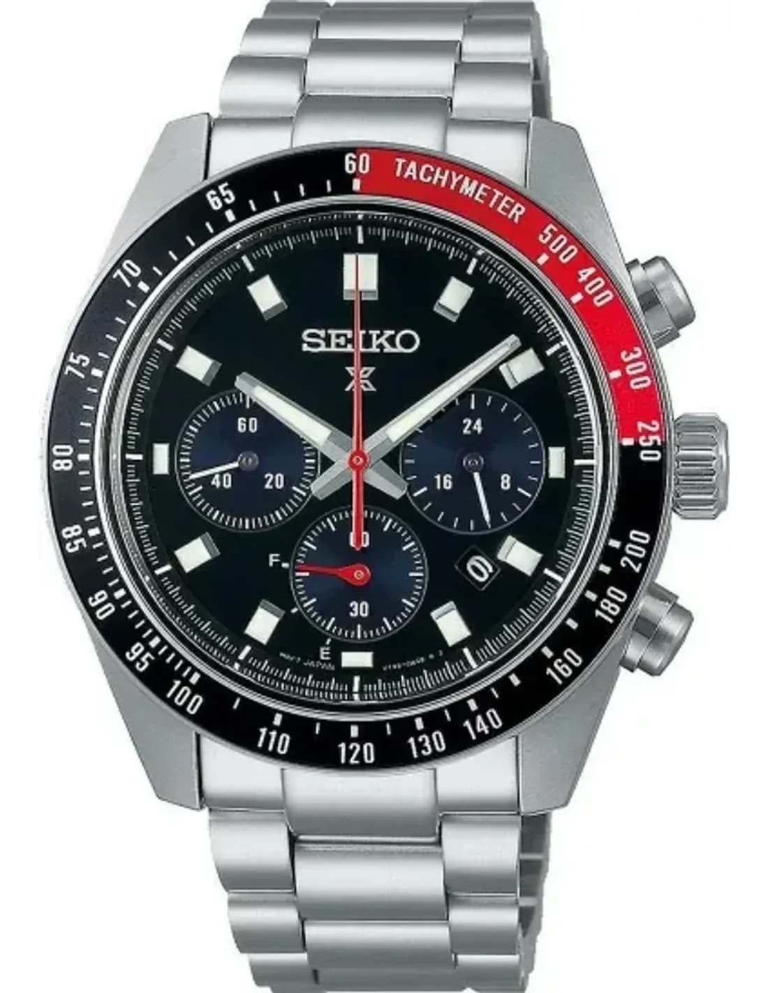 Seiko Prospex Speedtimer Solar SSC915P1 - Chronographe Solaire Homme en Acier - Cadran Noir