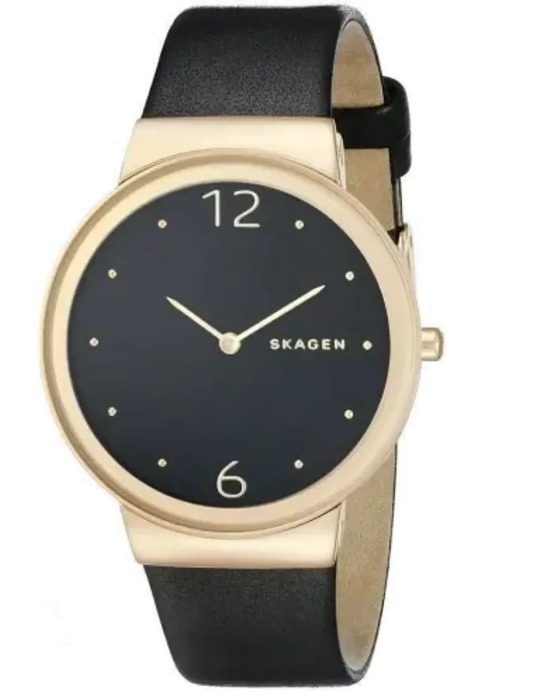 Montre Femme Skagen Freja SKW2370 - Cadran Noir & Bracelet maille milanaise Noir