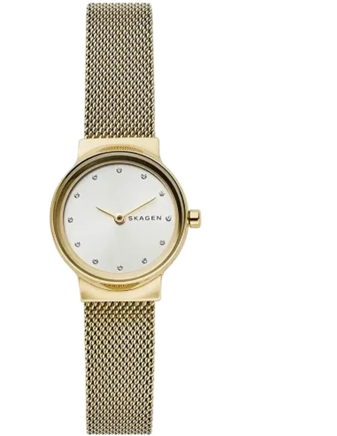 Montre Femme Skagen Freja SKW2717 en Acier Doré à Bracelet maille milanaise