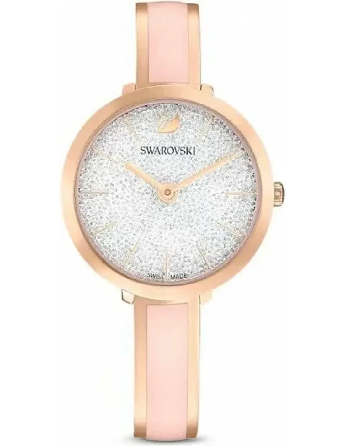 Montre Femme Swarovski Crystalline Delight 5642221 en Acier Or Rose