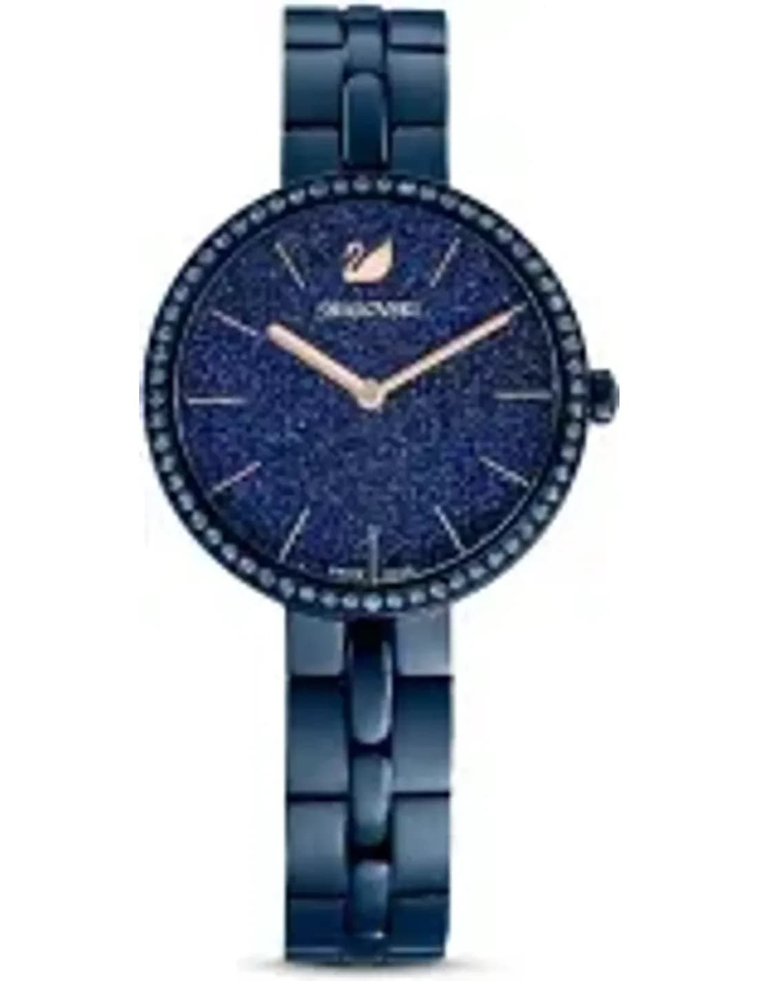 Montre-bijou Swarovski Cosmopolitan 5647452 pour femme, cadran et bracelet acier bleu