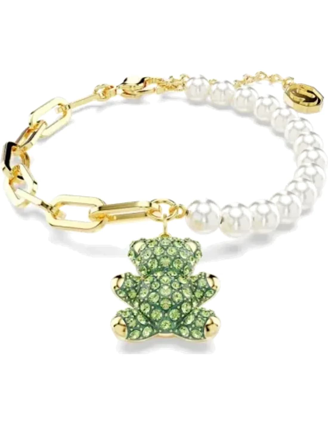 Bracelet Swarovski 5669167 Teddy Ours vert réglable pour femme