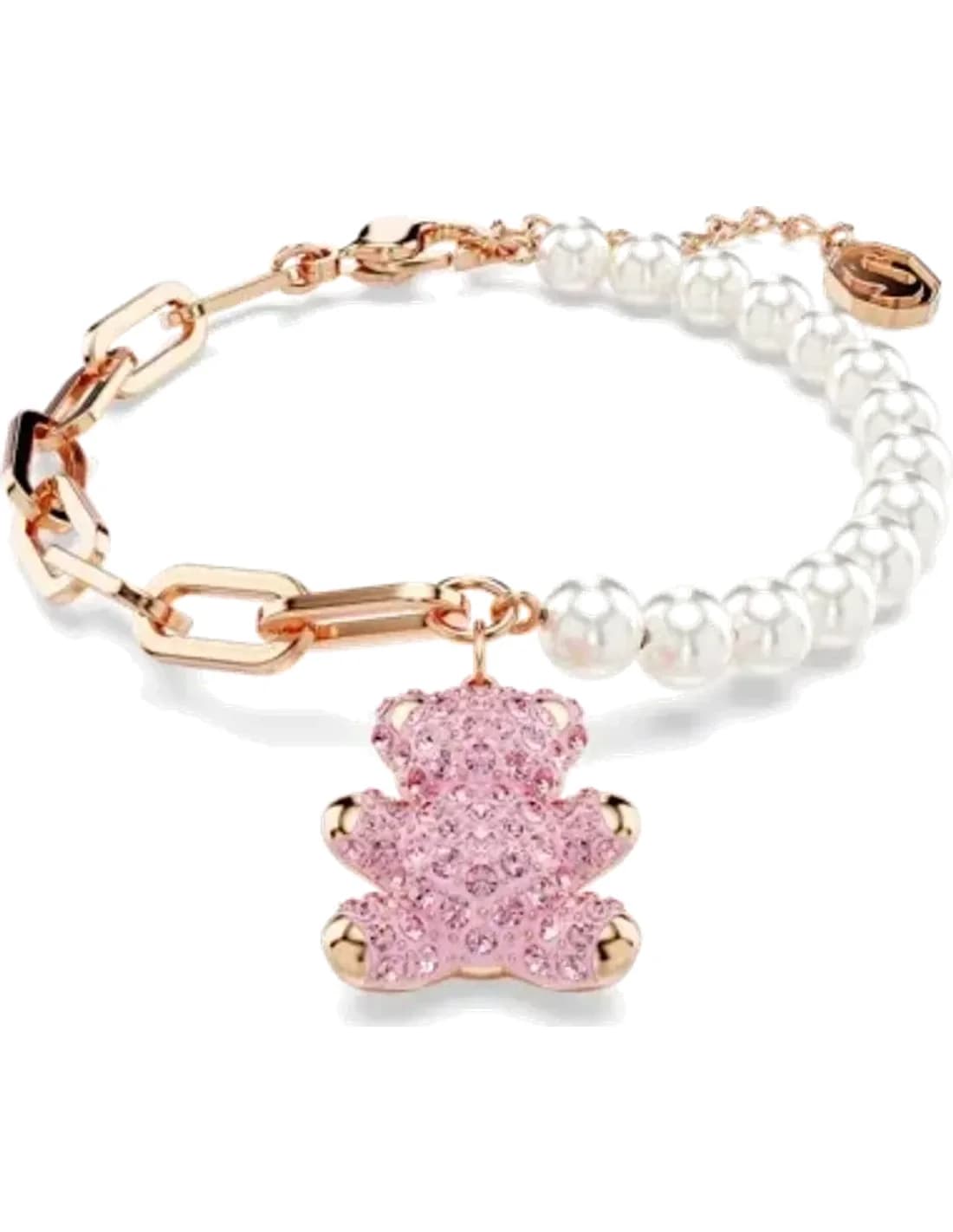 Bracelet Swarovski 5669169 Ours Teddy en or rose pour femme