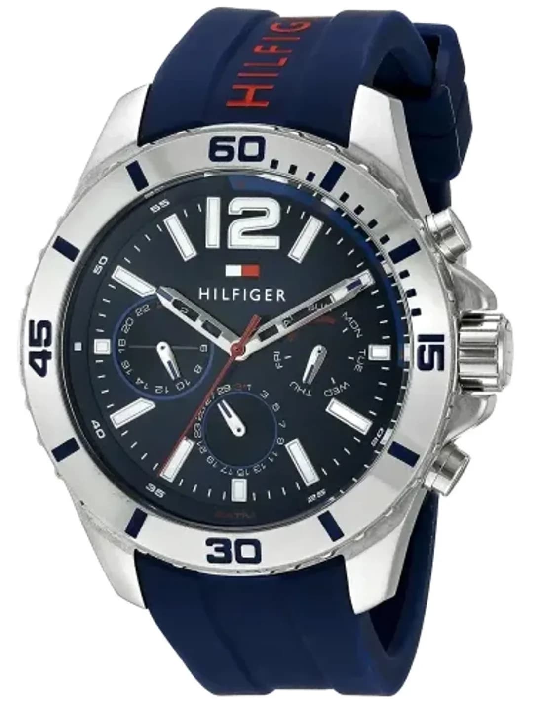 Montre Homme Tommy Hilfiger 1791142 - Cadran et Bracelet Silicone Bleu