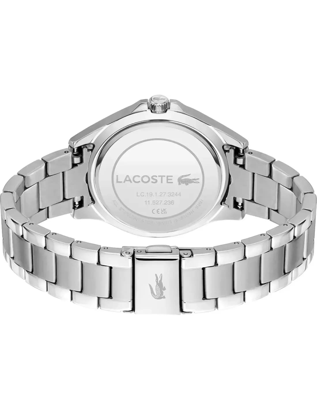 Zoom sur le cadran argent du Lacoste 2001222