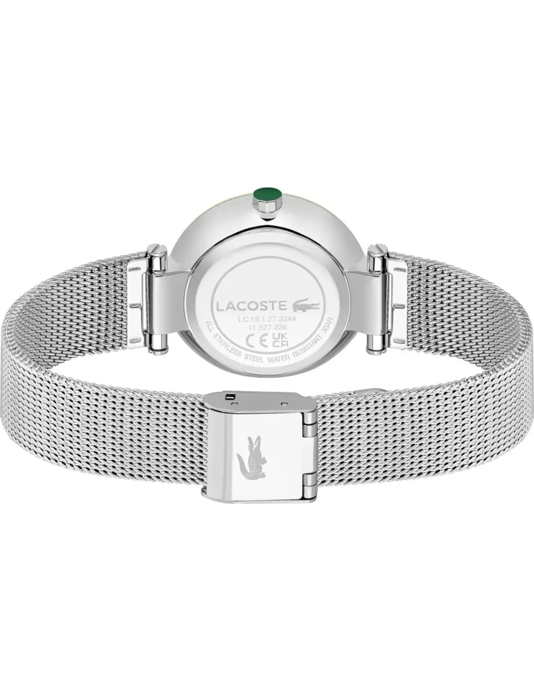 Zoom sur le cadran vert du Lacoste 2001348