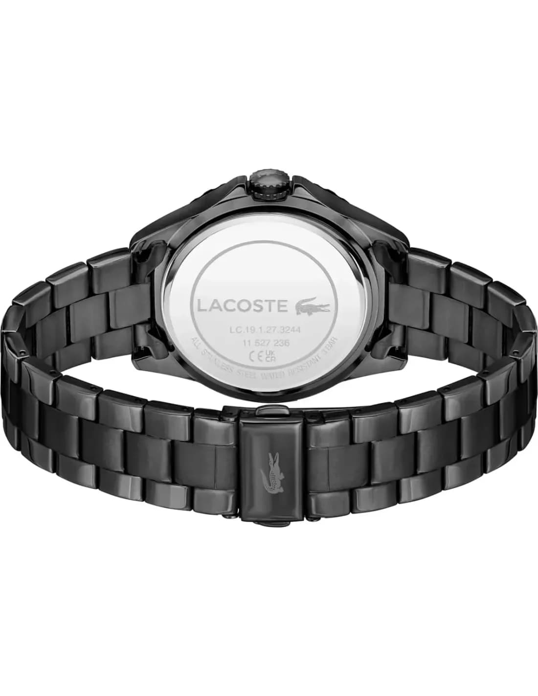 Zoom sur le cadran noir du Lacoste 2001373