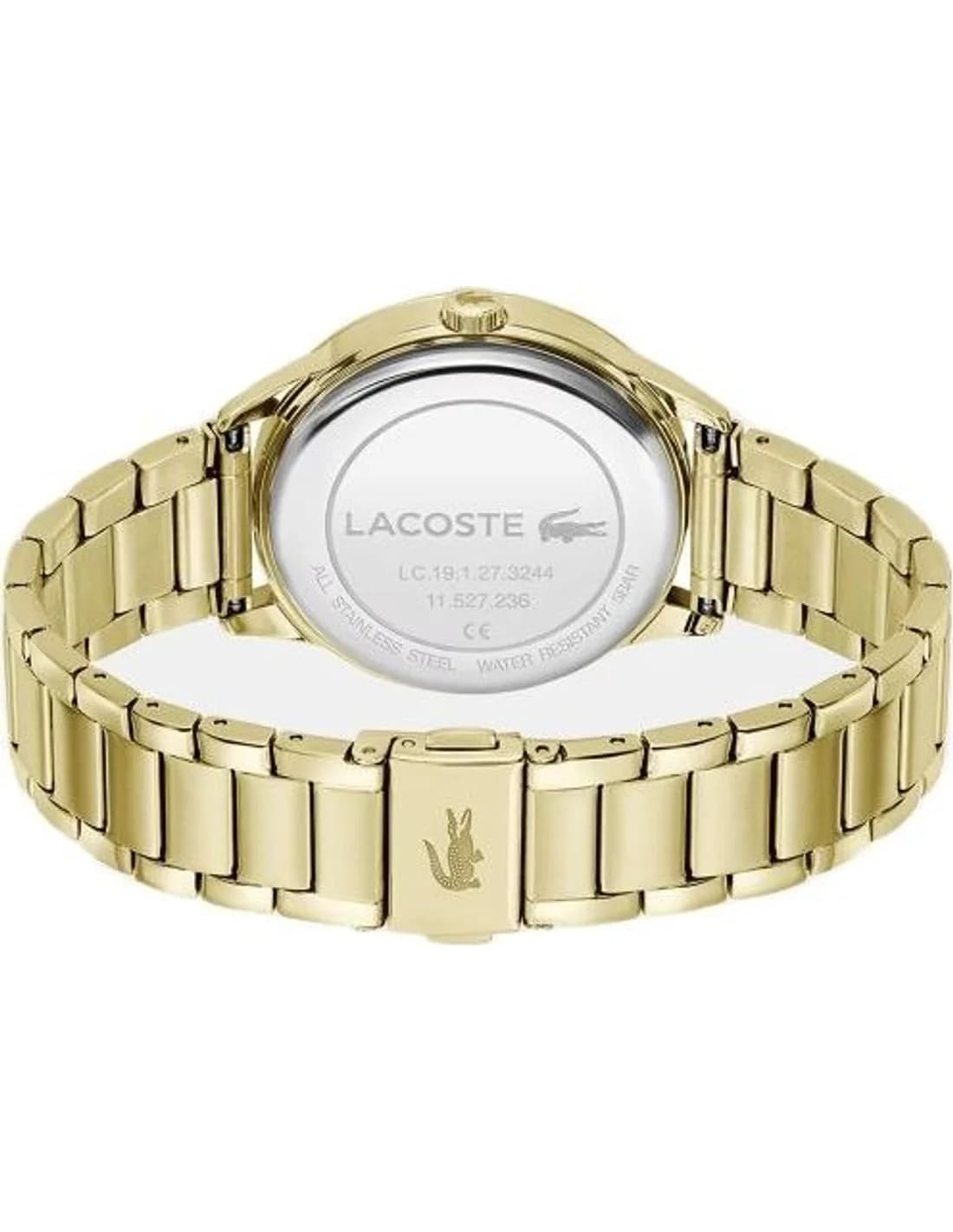 Zoom sur le cadran or du Lacoste 2001410