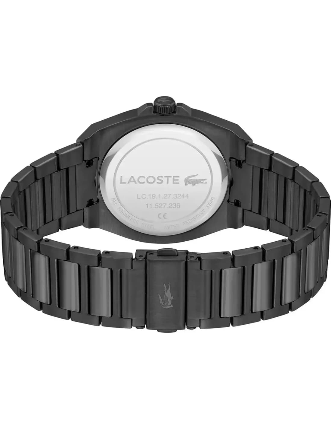 Zoom sur le cadran noir du Lacoste 2011336