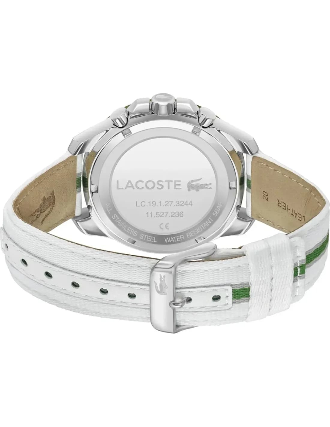 Zoom sur le cadran argent du Lacoste 2011340