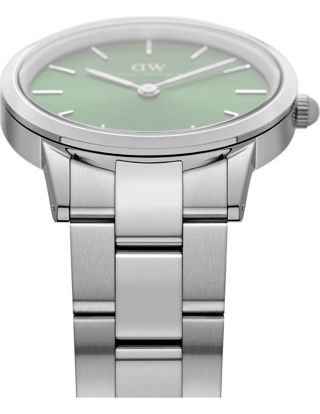 Zoom sur le cadran vert du Daniel Wellington DW00100427