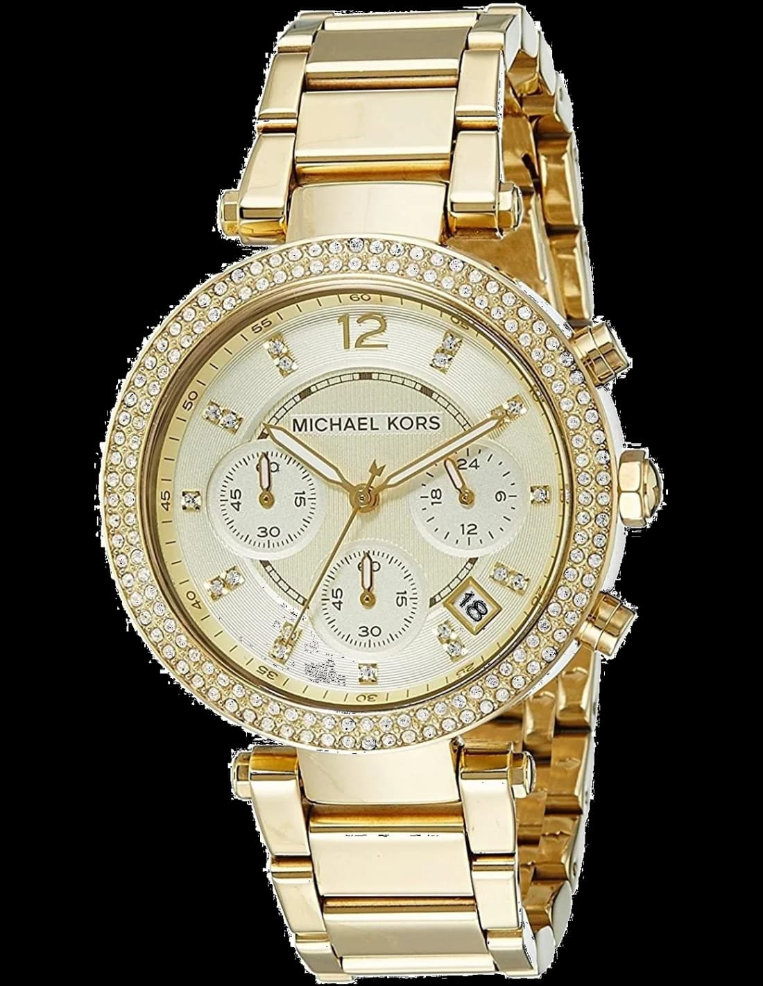 Montre Michael Kors MK5354 en Acier Doré et Cristaux Swarovski