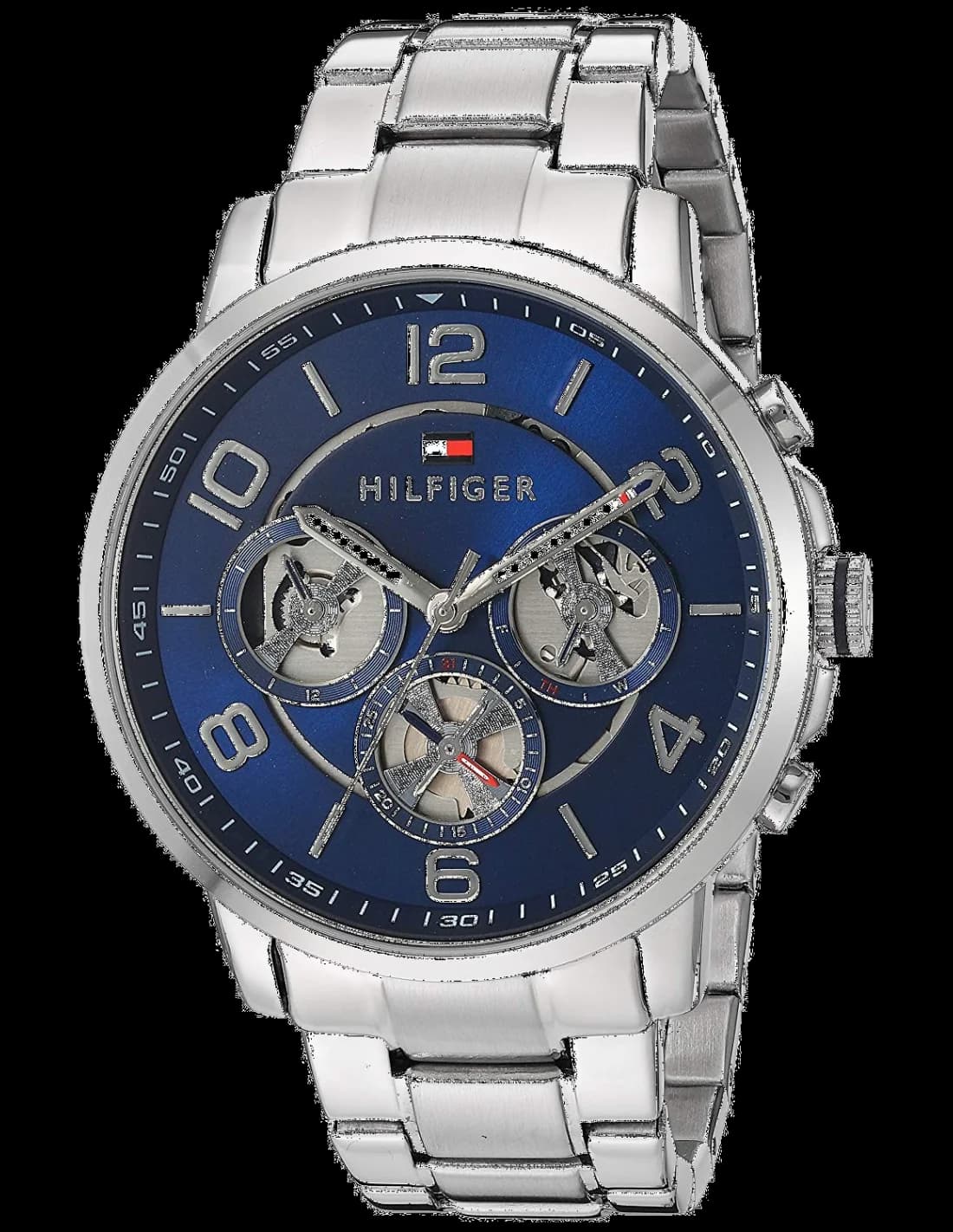 Montre Homme Tommy Hilfiger 1791293 Bracelet en Acier et Cadran Bleu