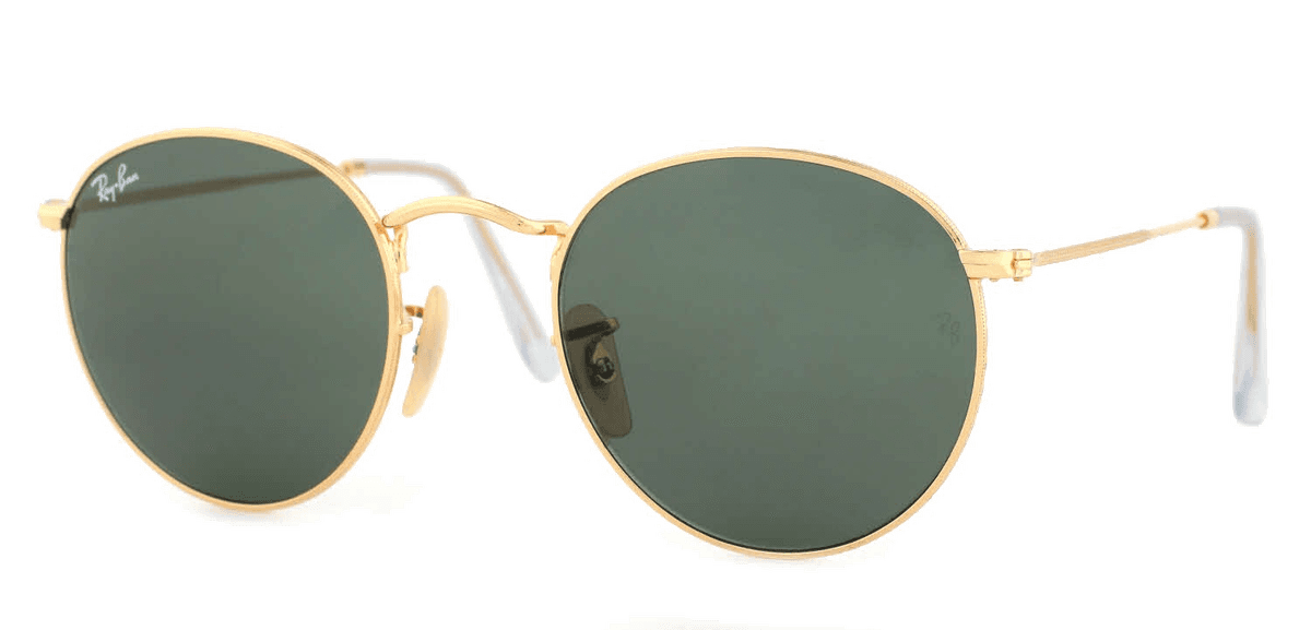 Lunettes de soleil Ray-Ban Round Metal RB3447 001 Doré Rondes