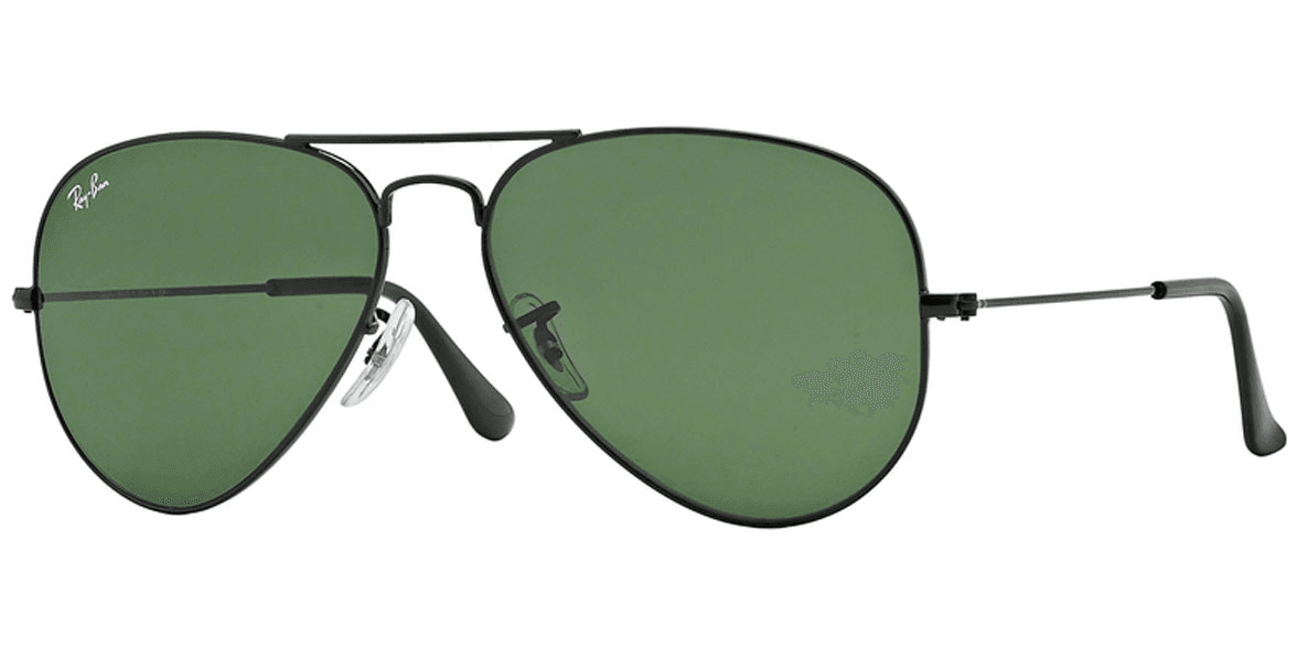 Lunettes de soleil Ray-Ban Aviator Classic RB3025 L2823 noir forme pilote verres G-15