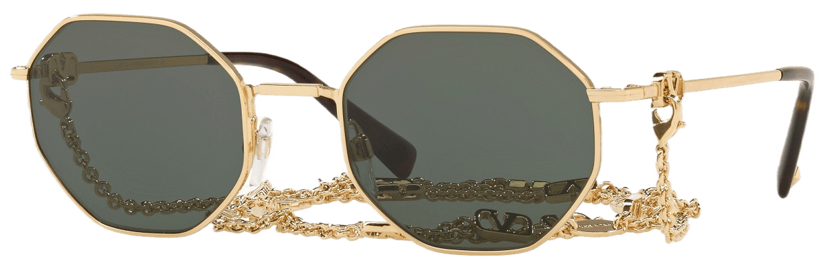 Lunettes de soleil Valentino Garavani VA2040 Hexagonales avec chaine