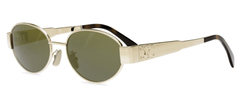 Lunettes de soleil Celine Triomphe ovales CL40235U monture métal