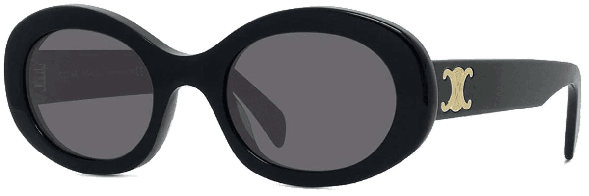 Lunettes de soleil Celine Triomphe 01 ovales CL40194U en acétate