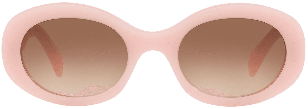 Lunettes de soleil Celine Triomphe 01 ovales CL40194U en acétate