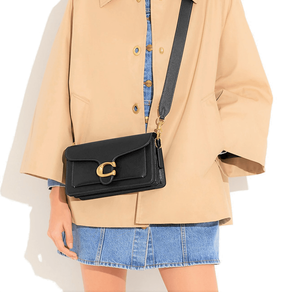 Sac besace à bandoulière Coach Tabby 26 en cuir grainé