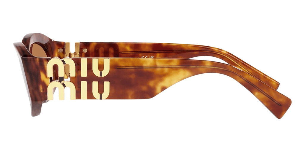 Lunettes de soleil Miu Miu MU 11WS ovales en acétate vue 2