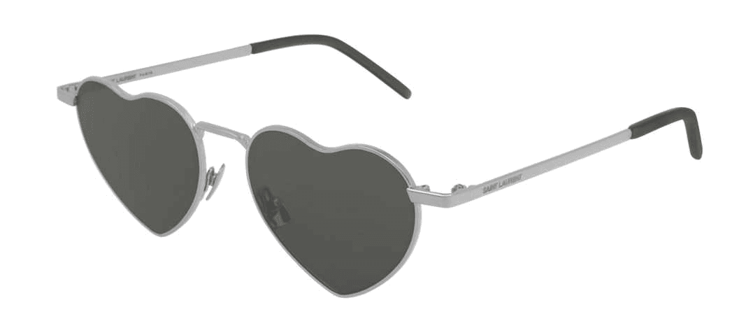 Lunettes de soleil Saint Laurent LouLou SL 301 forme coeur monture métal