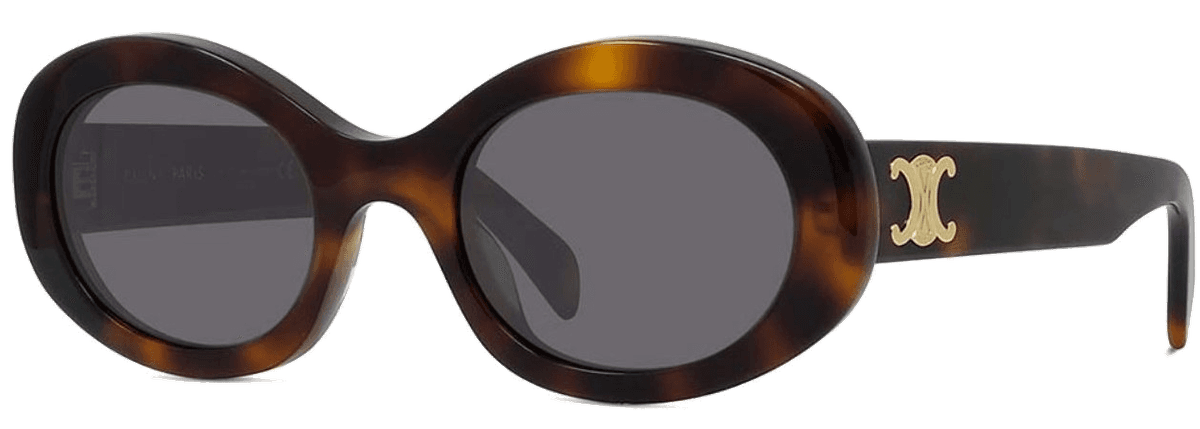 Lunettes de soleil Celine Triomphe 01 ovales CL40194U en acétate