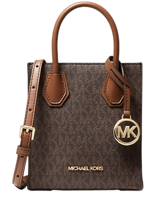 Très petit sac à main Michael Kors Mercer à bandoulière en cuir monogramme grainé Safiano