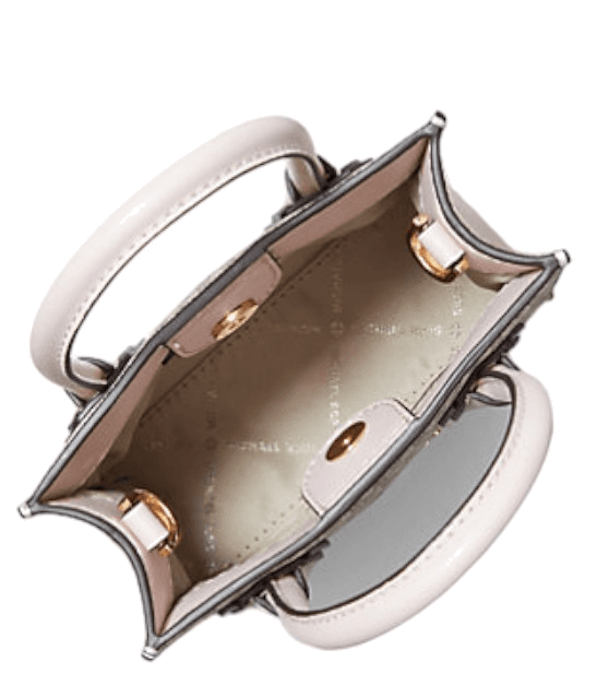 Très petit sac à main Michael Kors Mercer à bandoulière en cuir monogramme grainé Safiano