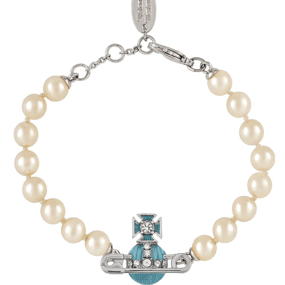 Bracelet à perles Vivienne Westwood épingle bas relief