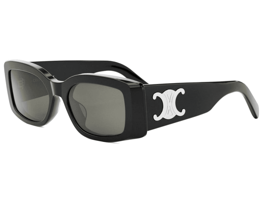 Lunettes de soleil Celine Triomphe XL 01 CL40282U en acétate avec logo XL