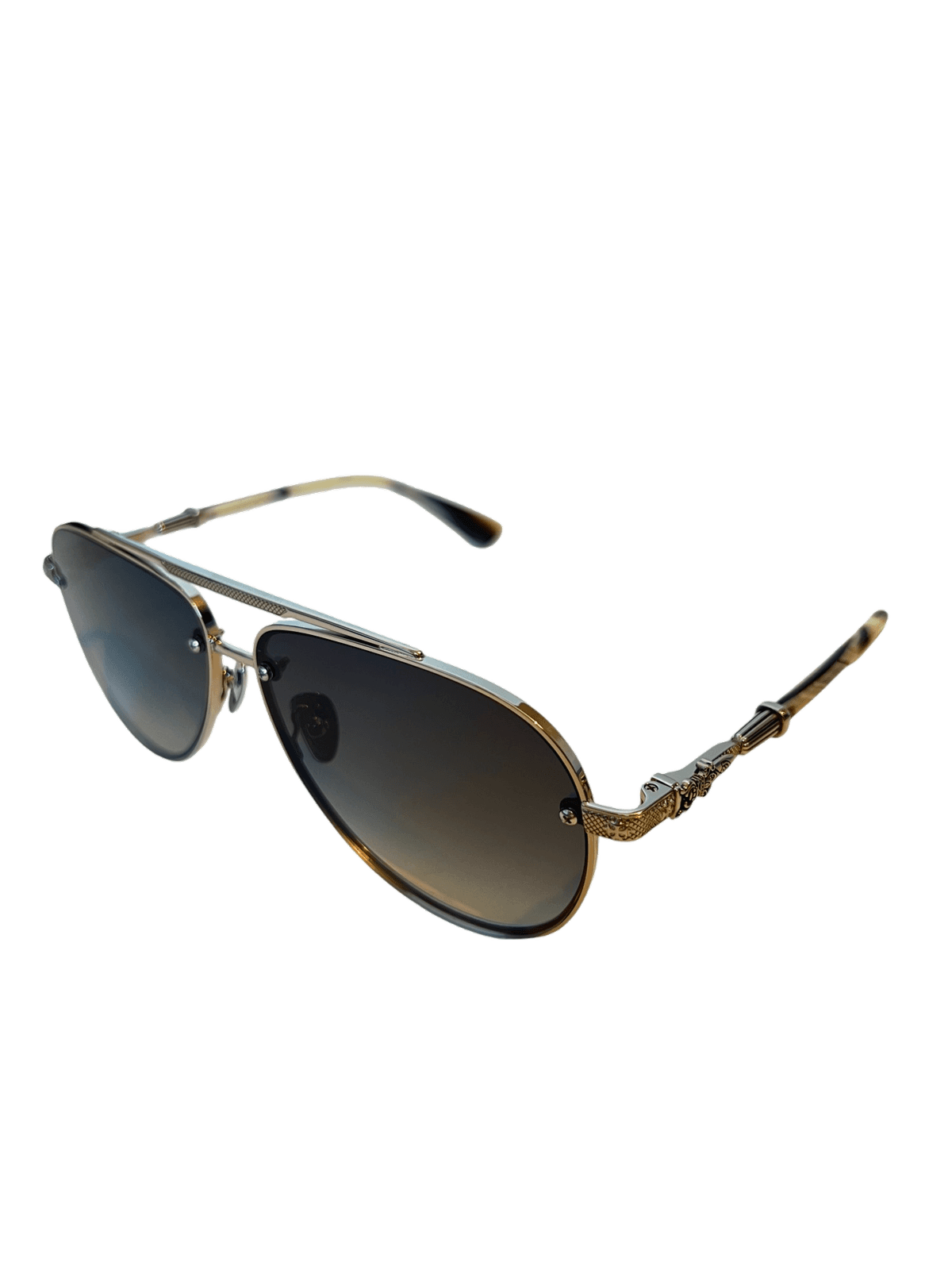 Lunettes de soleil Chrome Hearts Billie II forme aviator en métal
