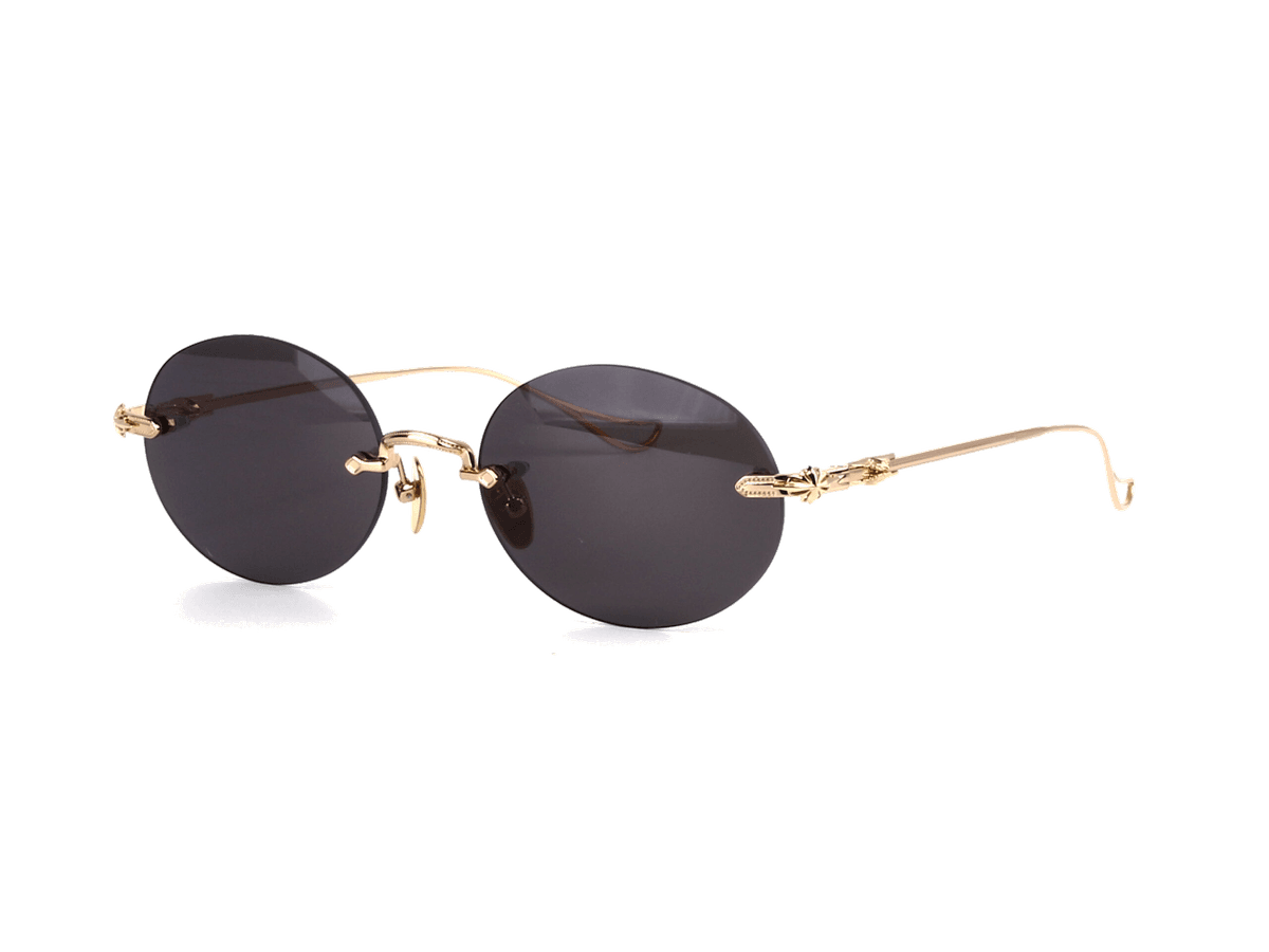 Lunettes de soleil Chrome Hearts Sinnergasm B monture ovale en métal