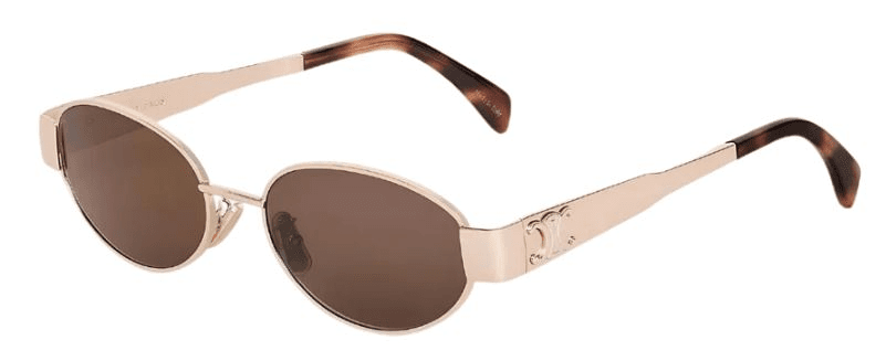 Lunettes de soleil Celine Triomphe ovales CL40235U monture métal