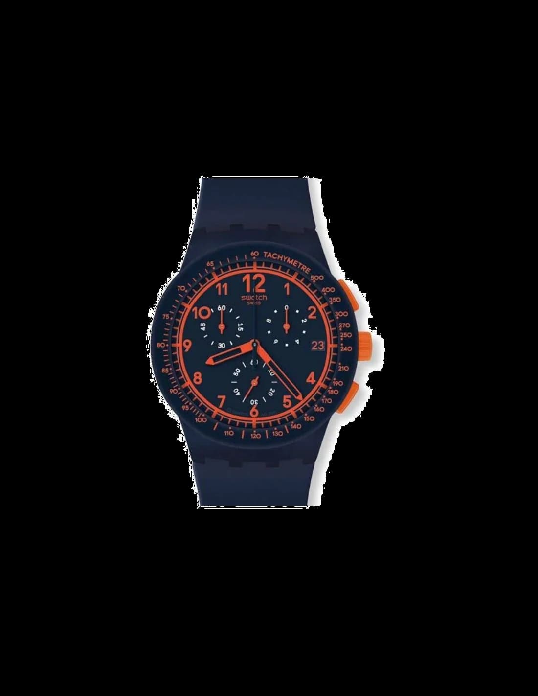 Montre Swatch Classic SUSN401 Noire Unisexe à Cadran Bleu