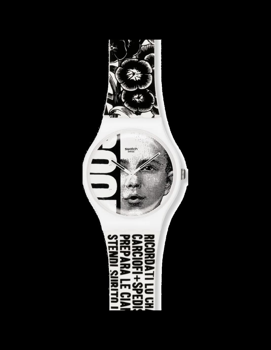 Montre Swatch & Art SUOZ127 Blanc Unisexe