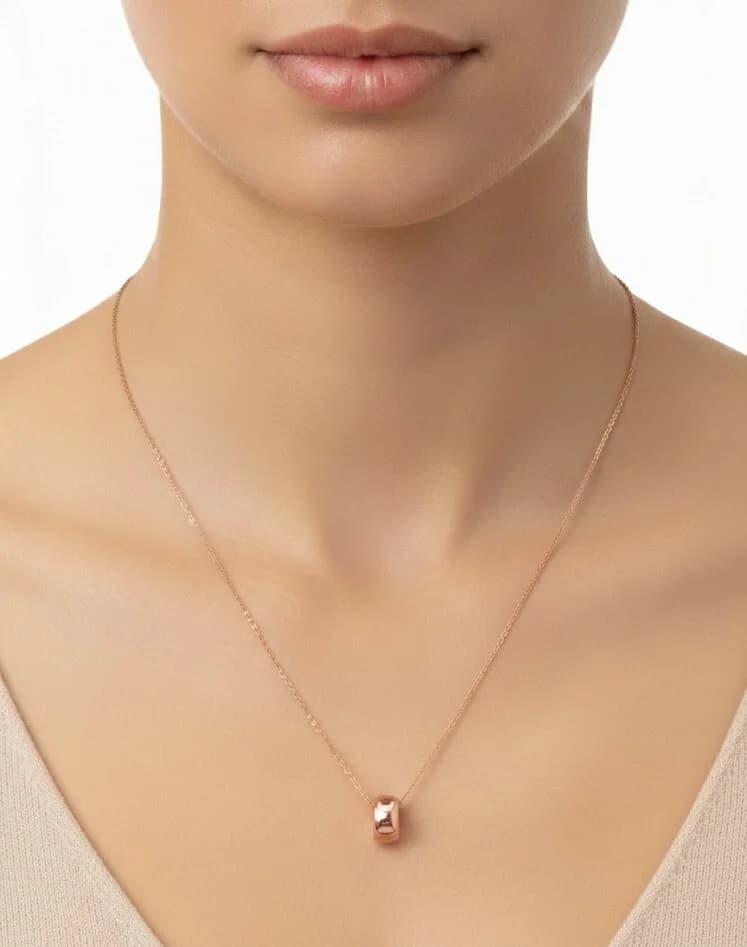 Collier ajustable APM Monaco Ref. 112419 en argent 925 or rose pour femme vue 2