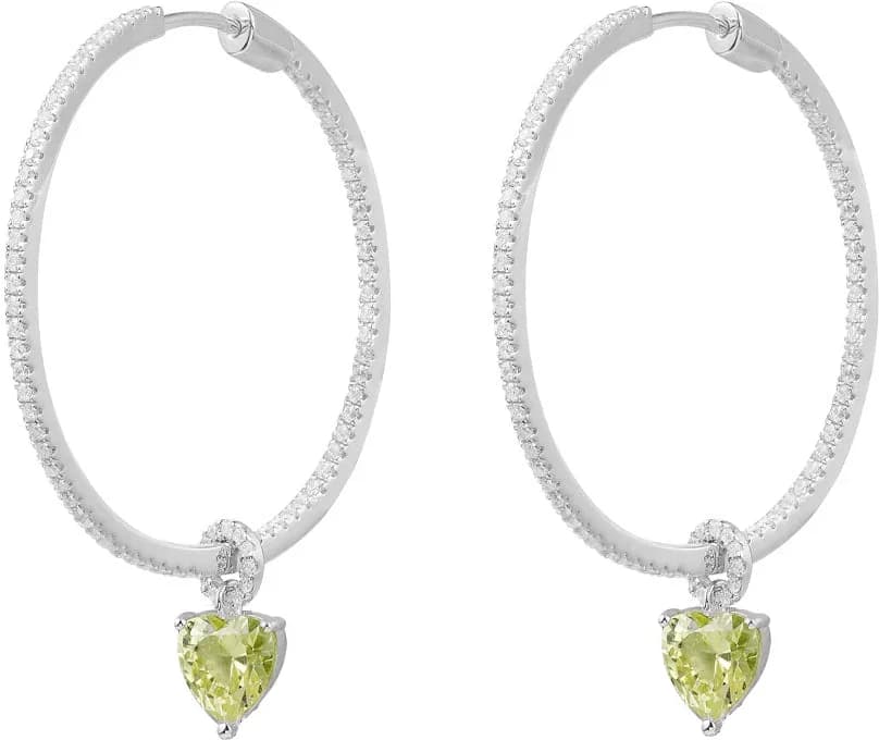 Boucles d'oreilles APM Monaco pour femme en argent 925 et oxyde de zirconium vue 2