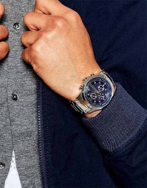 Montre Homme Armani Exchange AX2155 Chronographe Acier, Cadran Noir vue 4