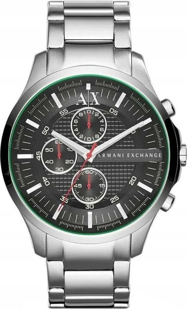 Montre Homme Armani Exchange AX2163 Chronographe Acier Inoxydable Noir et Argent