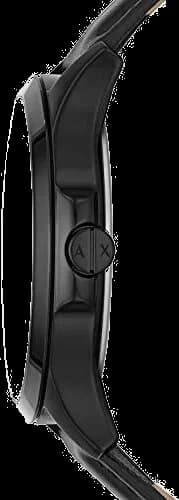 Visage cadran Armani Exchange AX2411 présentant index appliqués et guichet date à 3h